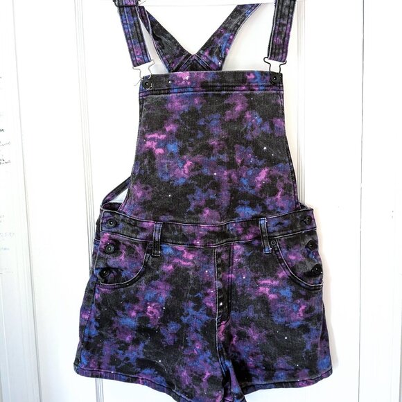 Blackheart Pants - Outer Space Supernova Planetary Nebula Overall Shorts
